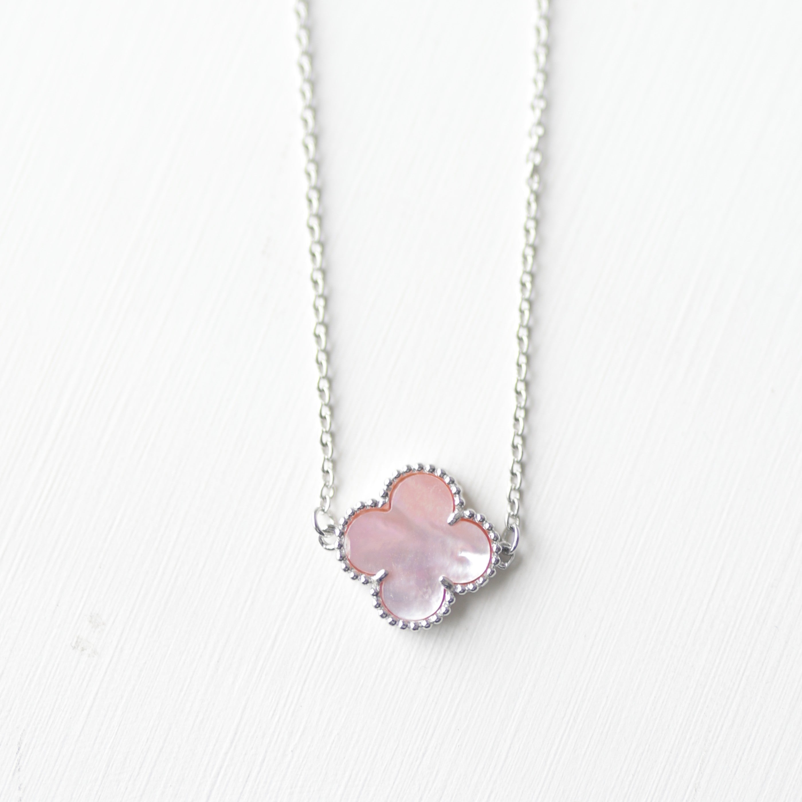 The Vega Rose Clover Necklace