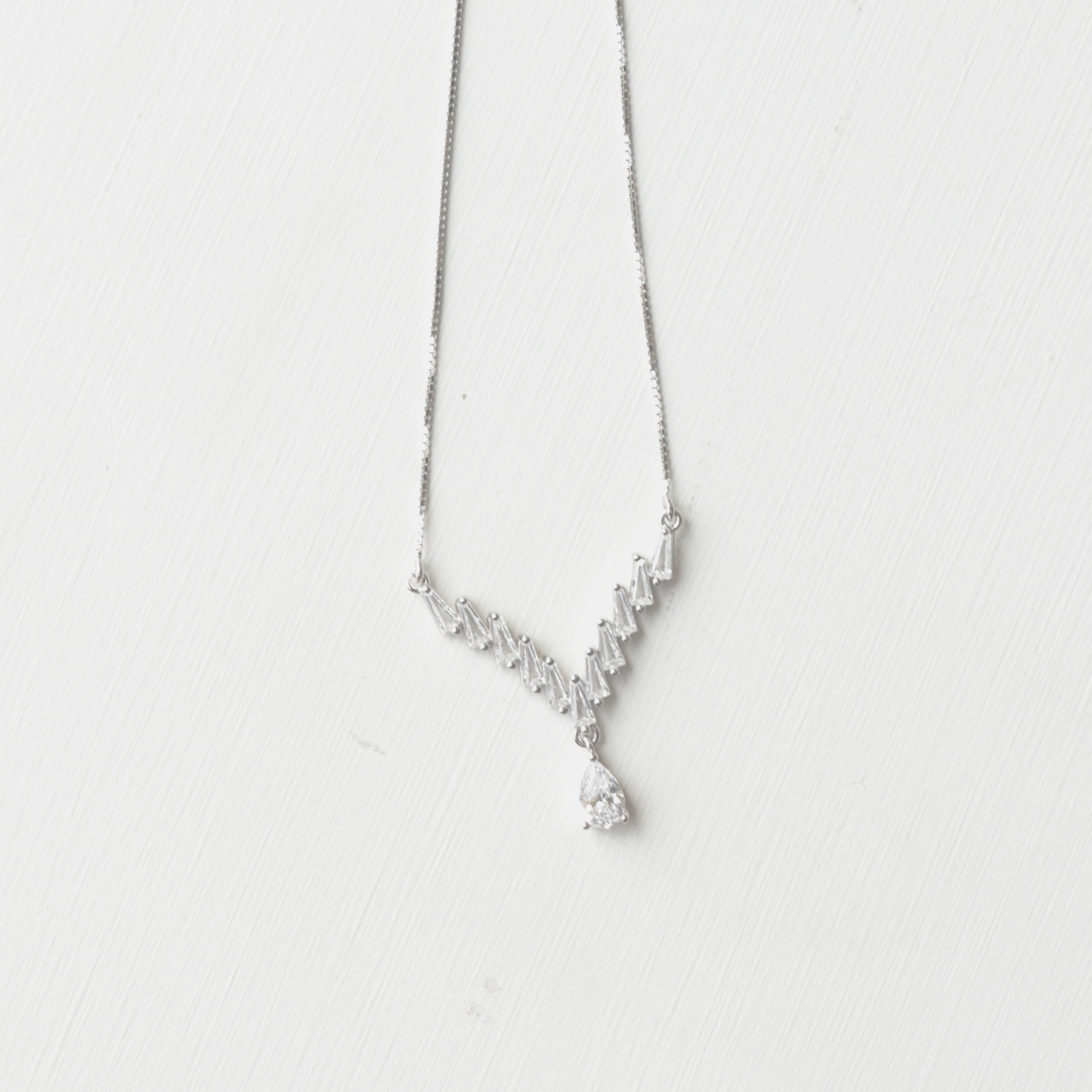 The Crystal V-Neckline Statement Chain