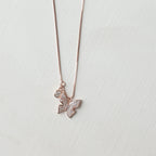 The Rose Gold Ethereal Butterfly Chain