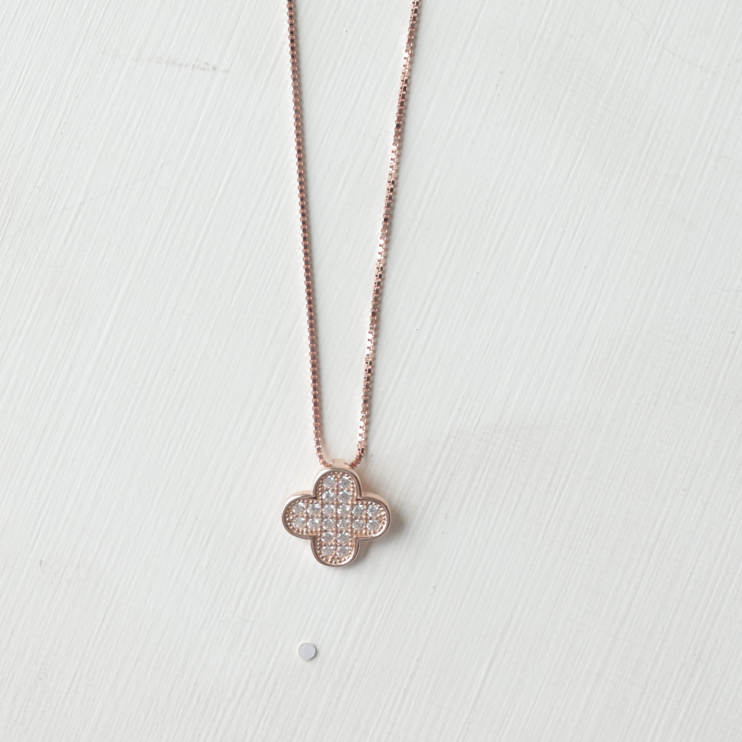 The Sparkling Petal Rose Gold Chain
