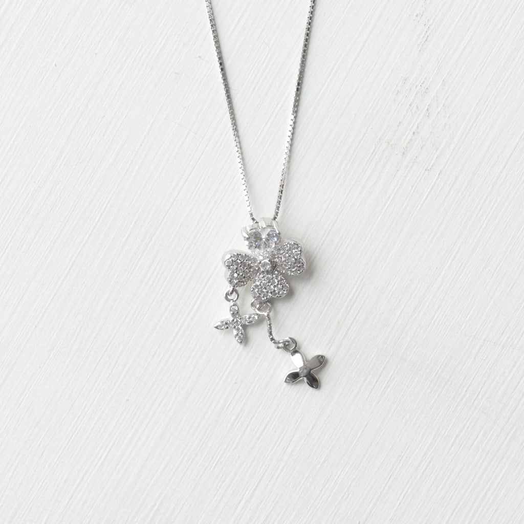 The Vega Enchanted Clover Drop Necklace