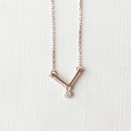 The Radiant V-Shaped Solitaire Pendant
