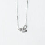 The Vega Crystal Ribbon & Drop Necklace