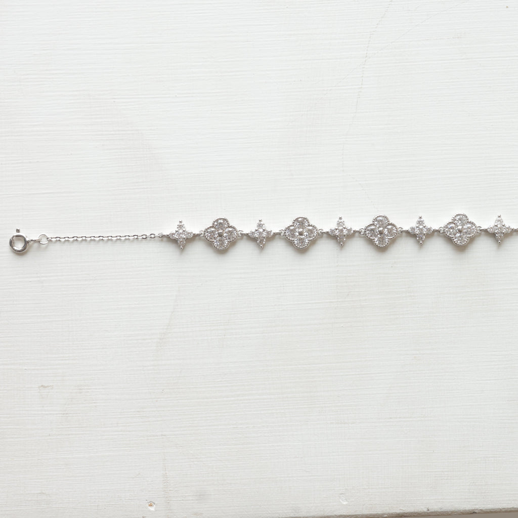 The Crystal Floral Symphony Bracelet