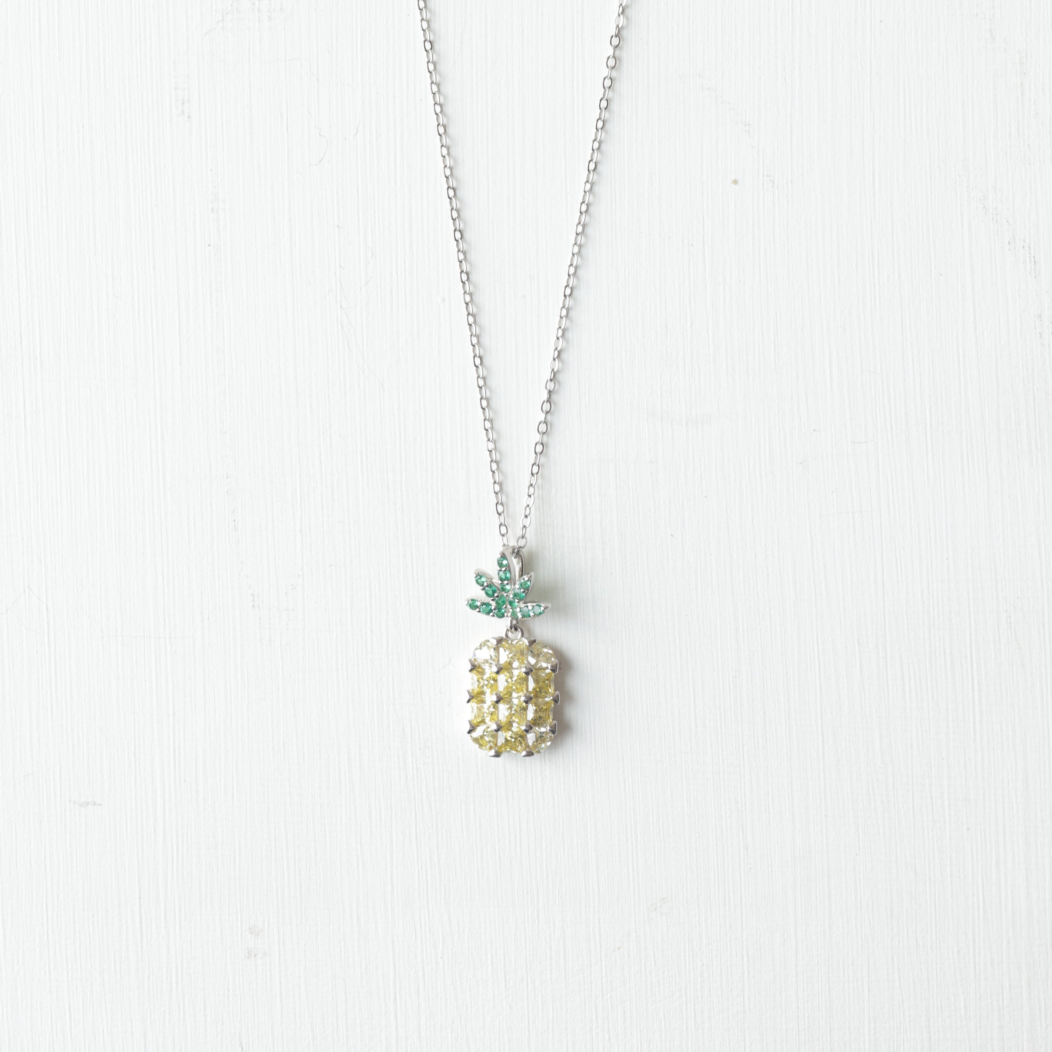The Vega Tropical Pineapple Necklace