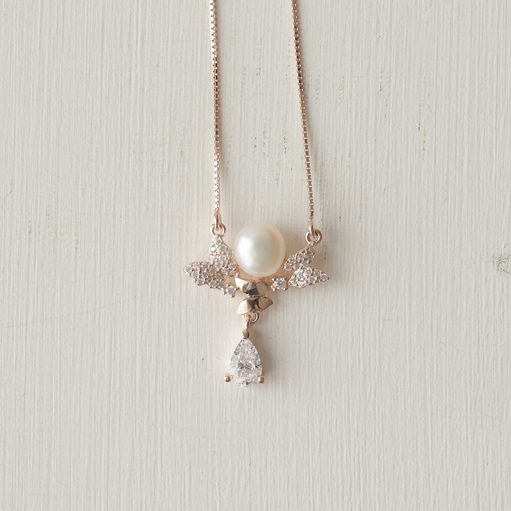 The Pearl Blossom & Teardrop Pendant