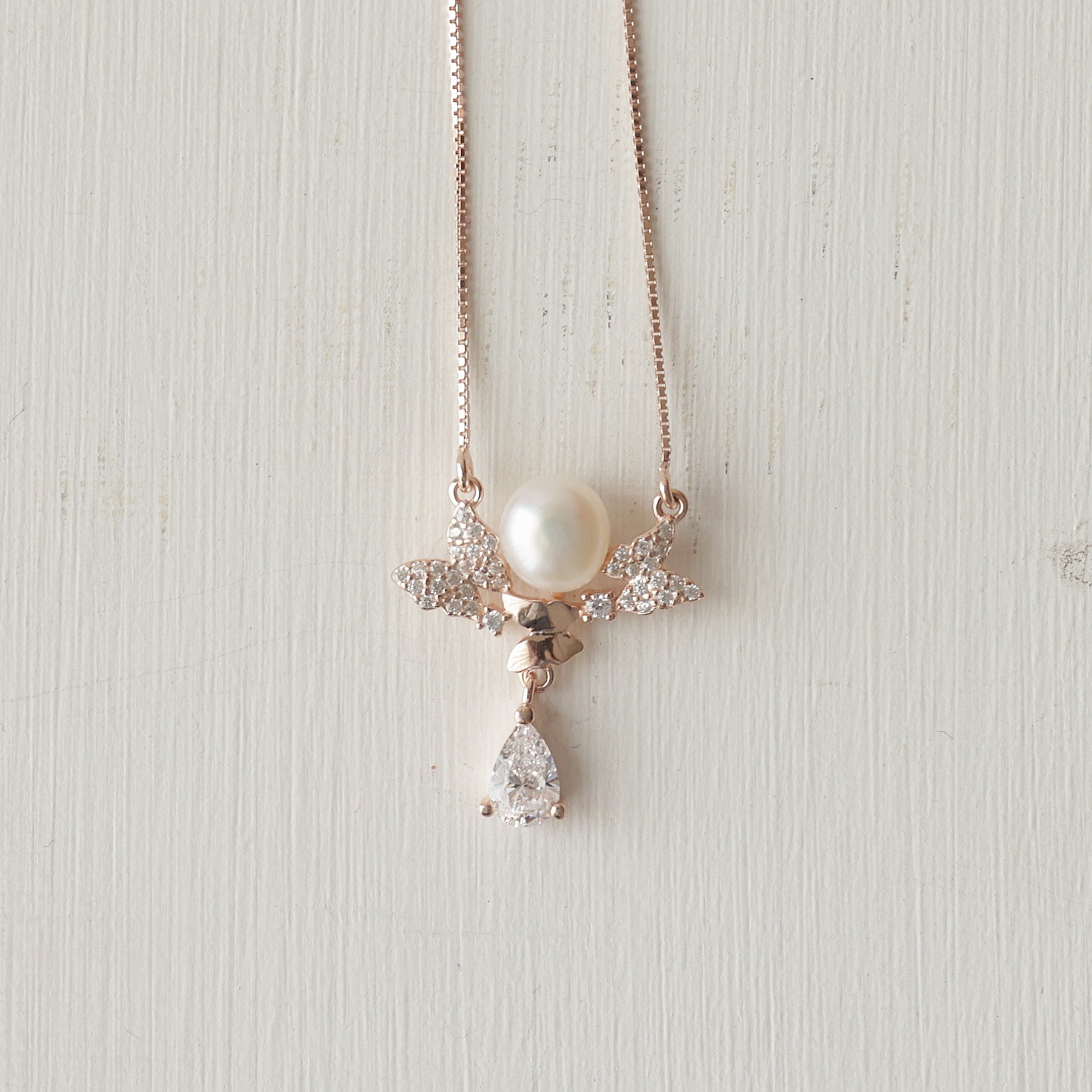 The Pearl Blossom & Teardrop Pendant