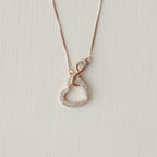 The Pavé Heart Loop Box Chain