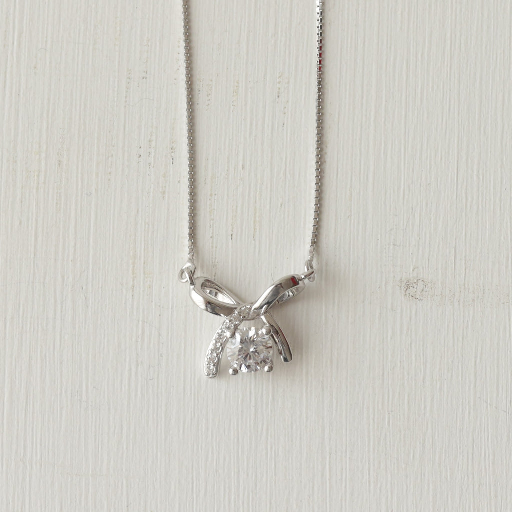 The Brilliant Crystal Bow Knot Pendant