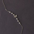 The Vega Silver Pearl & Dragonfly Bracelet