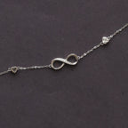 The Crystal Heart & Infinity Charm Bracelet