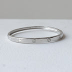 The Classic Screw Motif 92.5 Silver Kada
