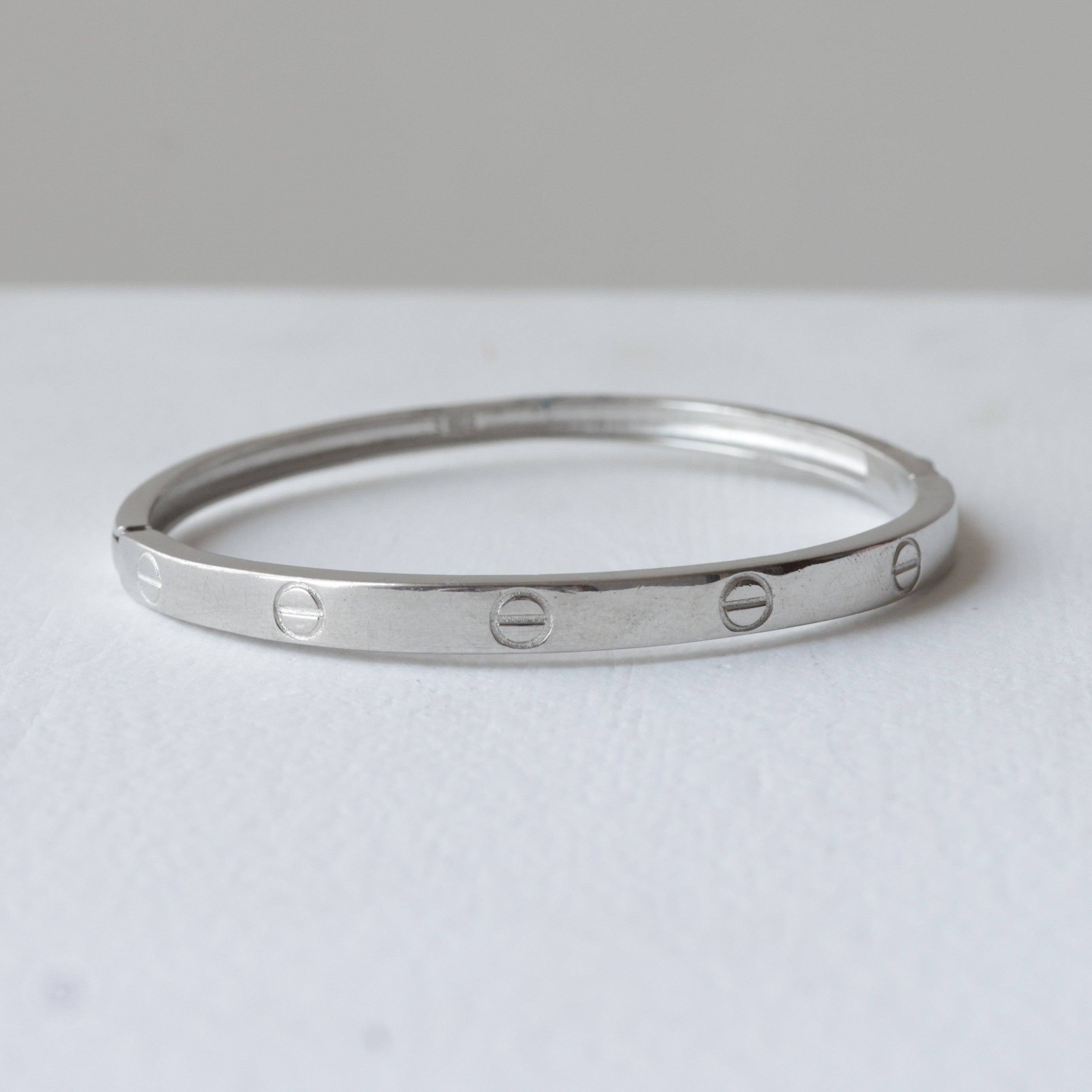 The Classic Screw Motif 92.5 Silver Kada