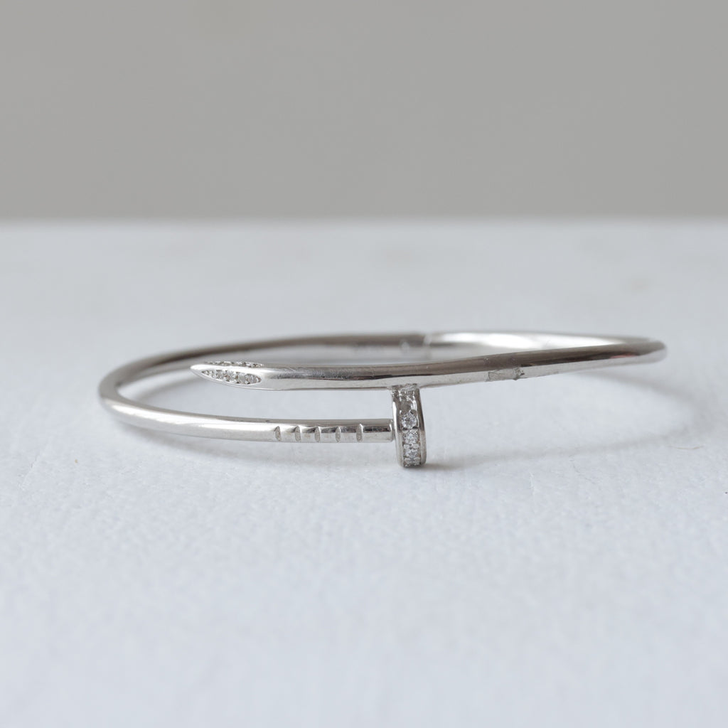 The Iconic Wrap Nail 92.5 Silver Kada