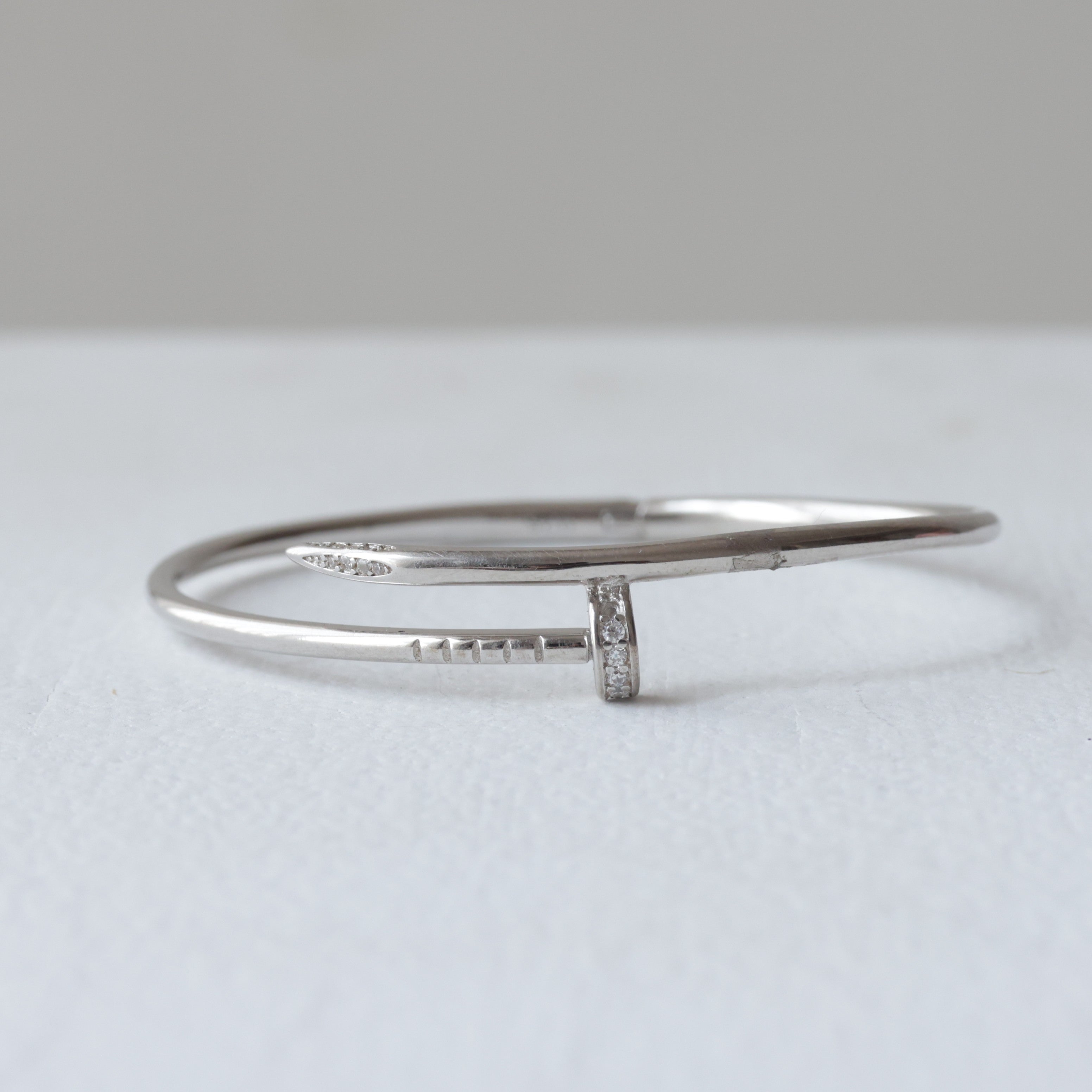 The Iconic Wrap Nail 92.5 Silver Kada