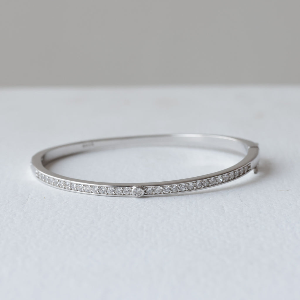 Slim Crystal Eternity 92.5 Silver kada