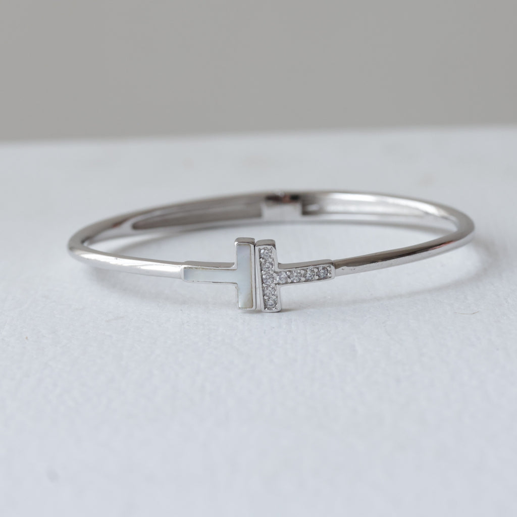 Pearl T-Wrap 92.5 Silver Kada