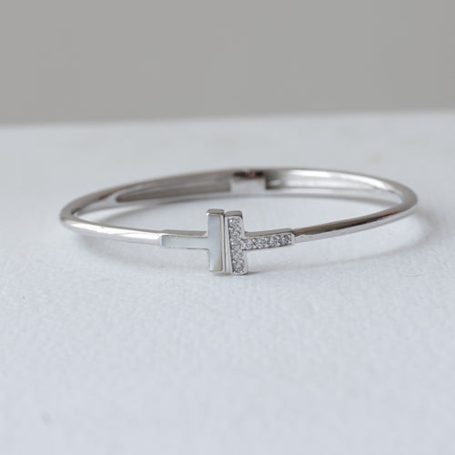 Pearl T-Wrap 92.5 Silver Kada