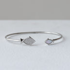 Open Cuff Fish Design 92.5 Silver Kada