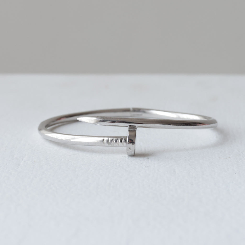 The Solid Wrap Nail 92.5 Silver Kada