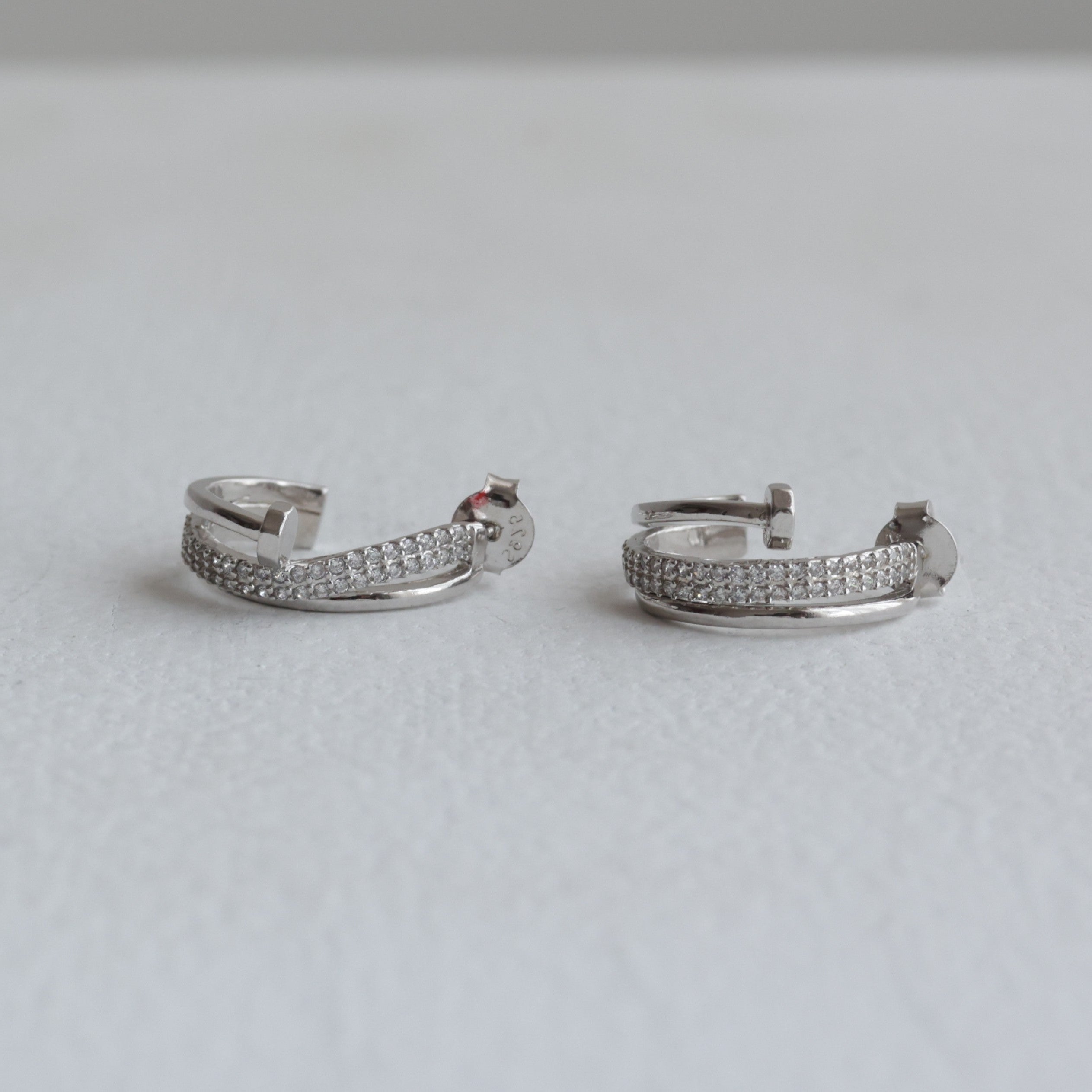 Intertwined Sparkle & Shine 92.5 Silver Studs