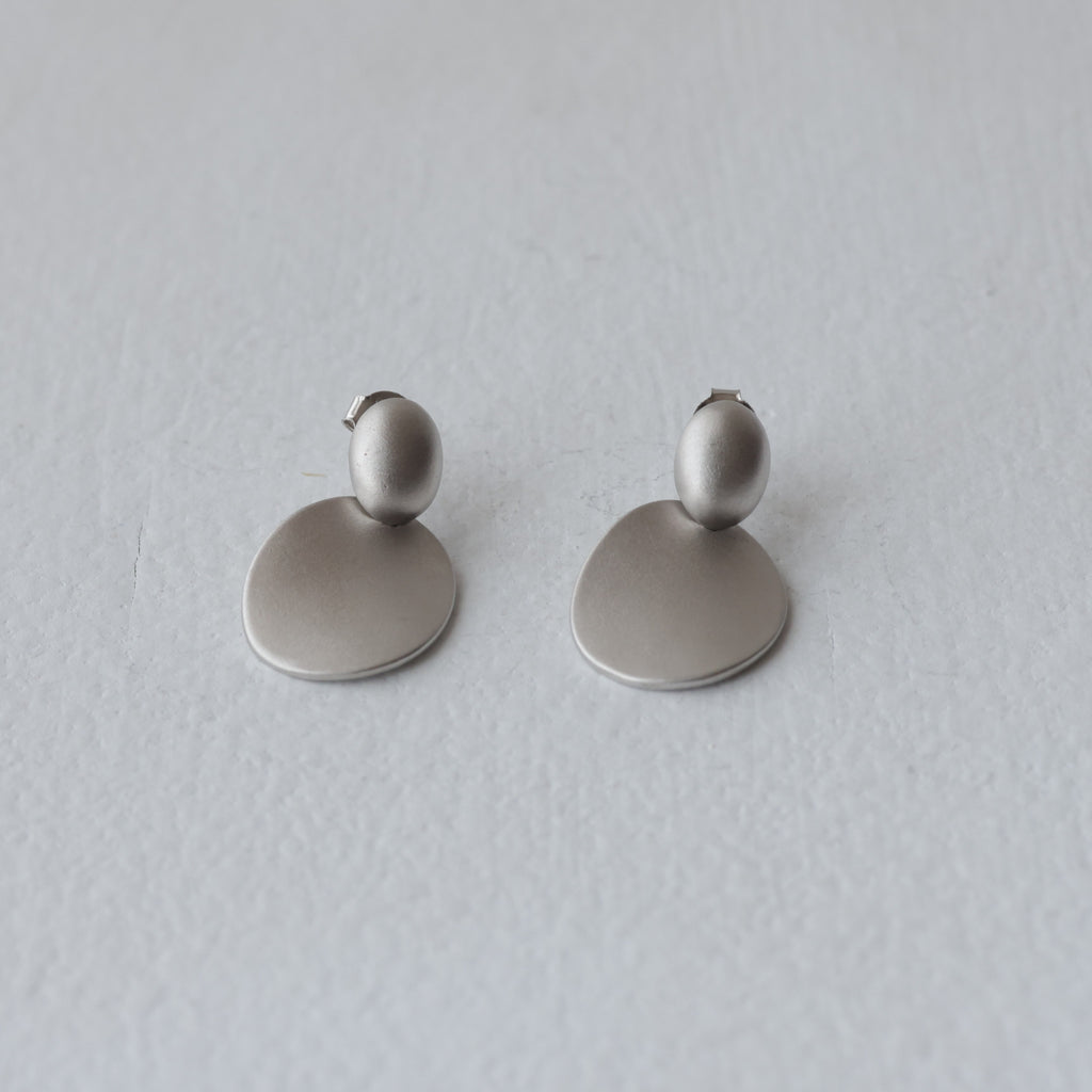 Minimalist Brushed Finish 92.5 Silver Studs