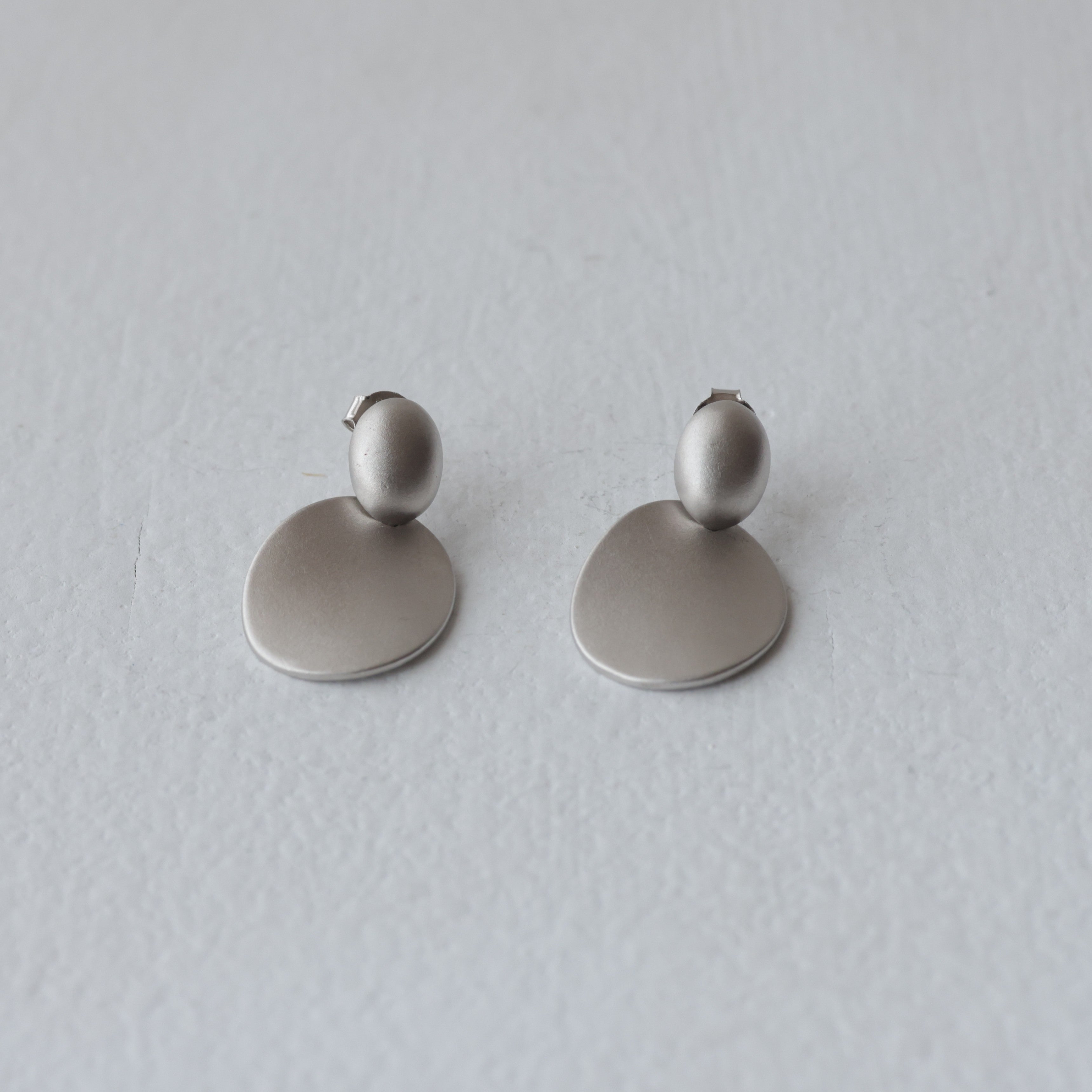 Minimalist Brushed Finish 92.5 Silver Studs