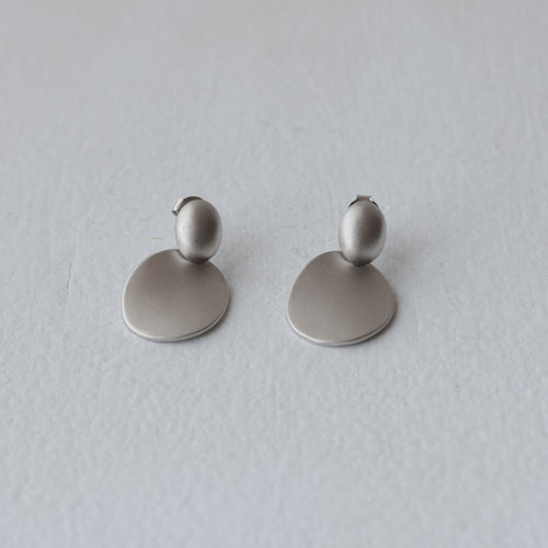Minimalist Brushed Finish 92.5 Silver Studs