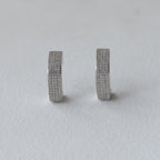 Glamour Wide-Band J-Hoop 92.5 Silver Earrings