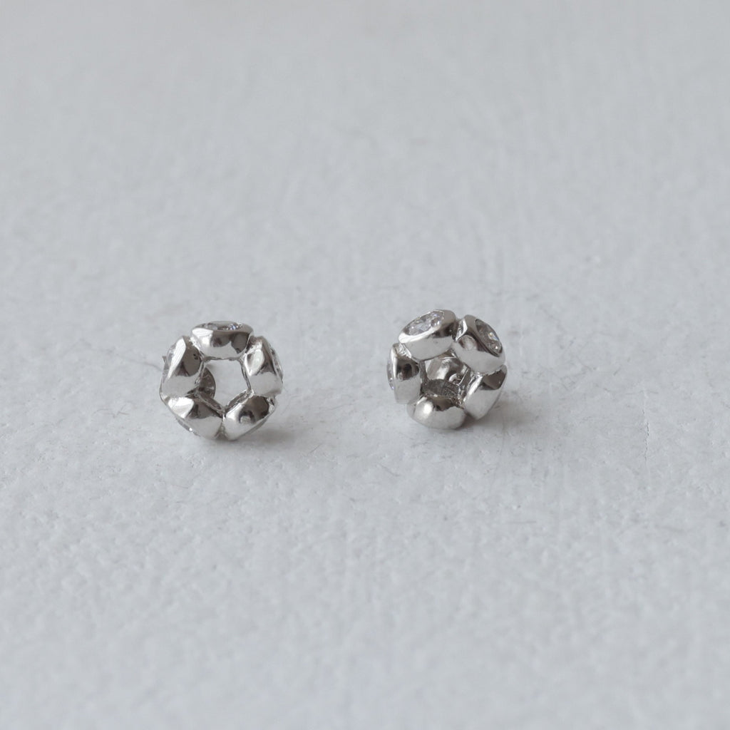 Sparkling Blossom Cluster 92.5 Silver Earrings