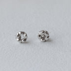 Sparkling Blossom Cluster 92.5 Silver Earrings
