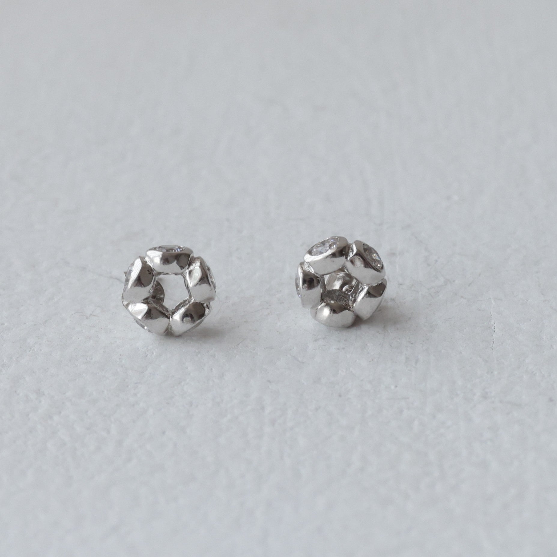 Sparkling Blossom Cluster 92.5 Silver Earrings