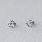 Classic Floral Cluster 92.5 Silver Earrings