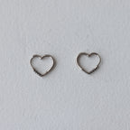Sentiment 'LOVE' 92.5 Silver Small Hoops