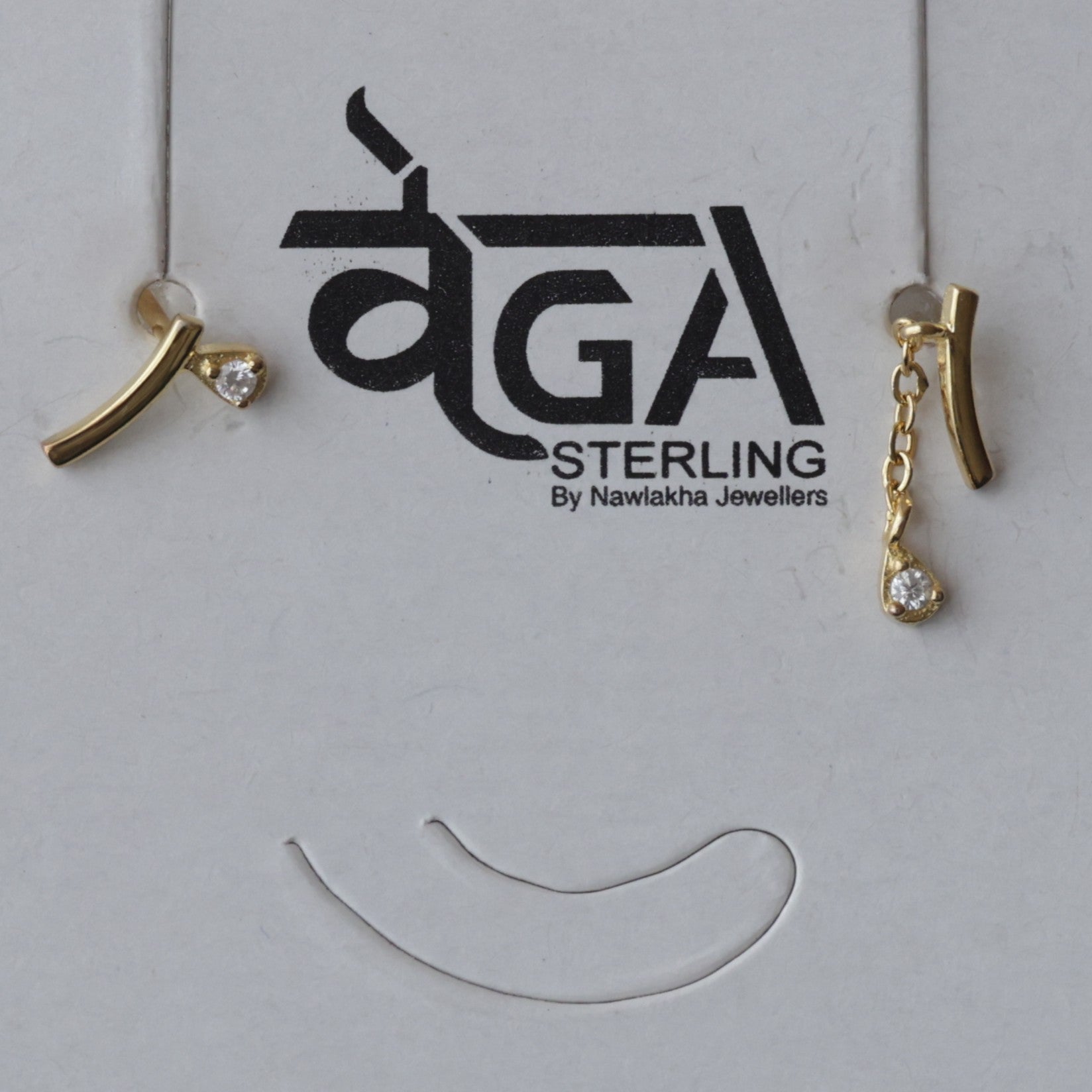 Modern Geometric Drip 92.5 Silver Earrings