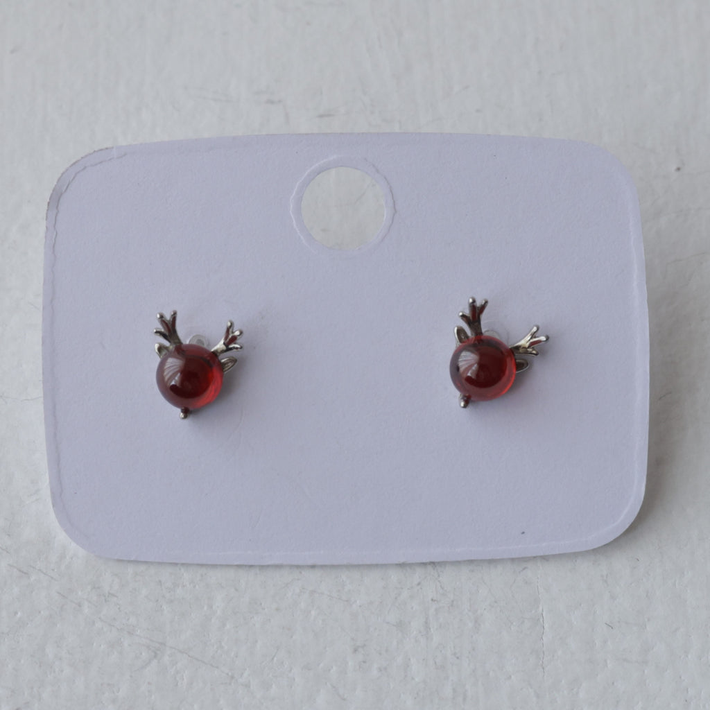 The Crimson Stag 92.5 Silver Studs