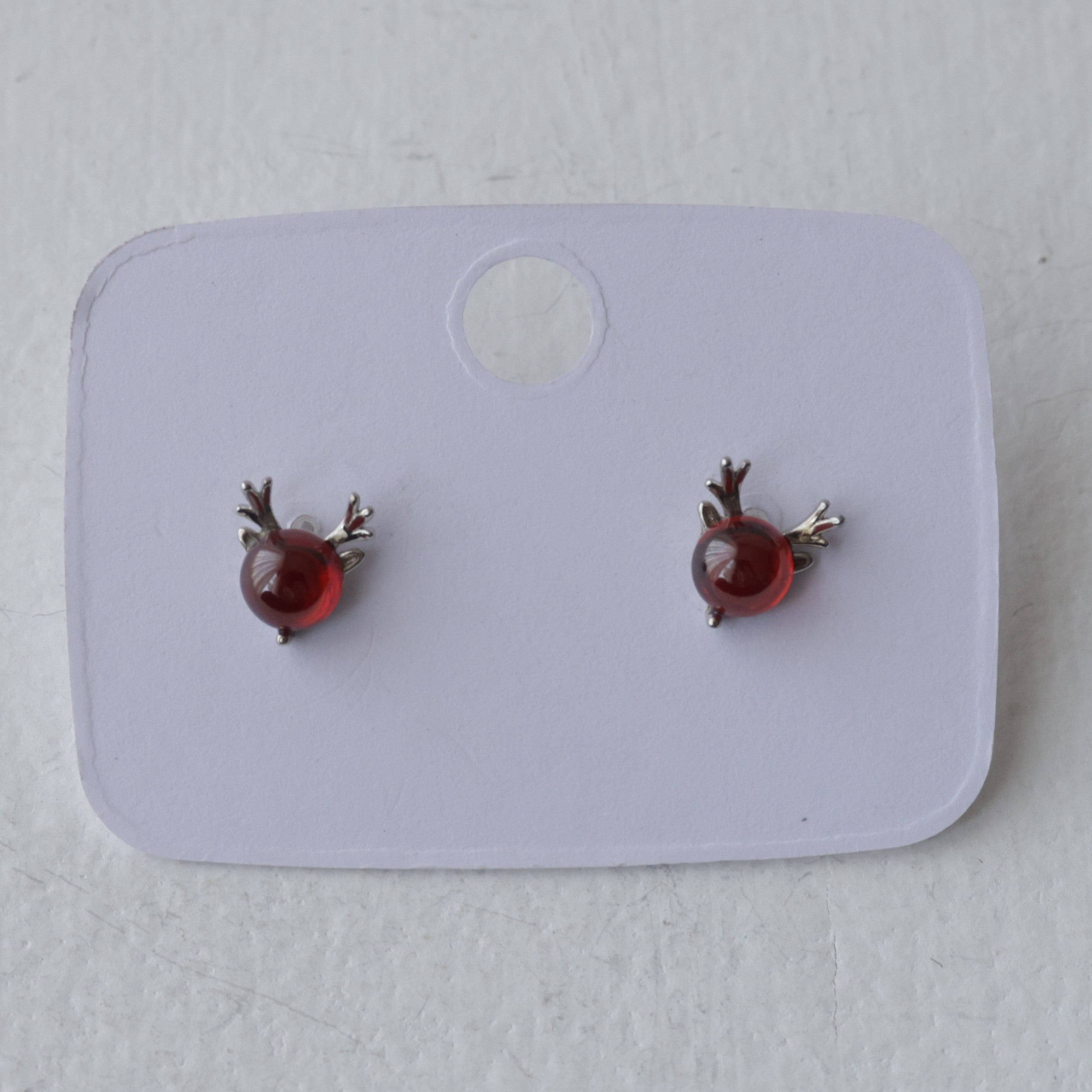 The Crimson Stag 92.5 Silver Studs