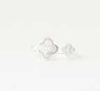 The Vega Pearl Clover Heart Ring