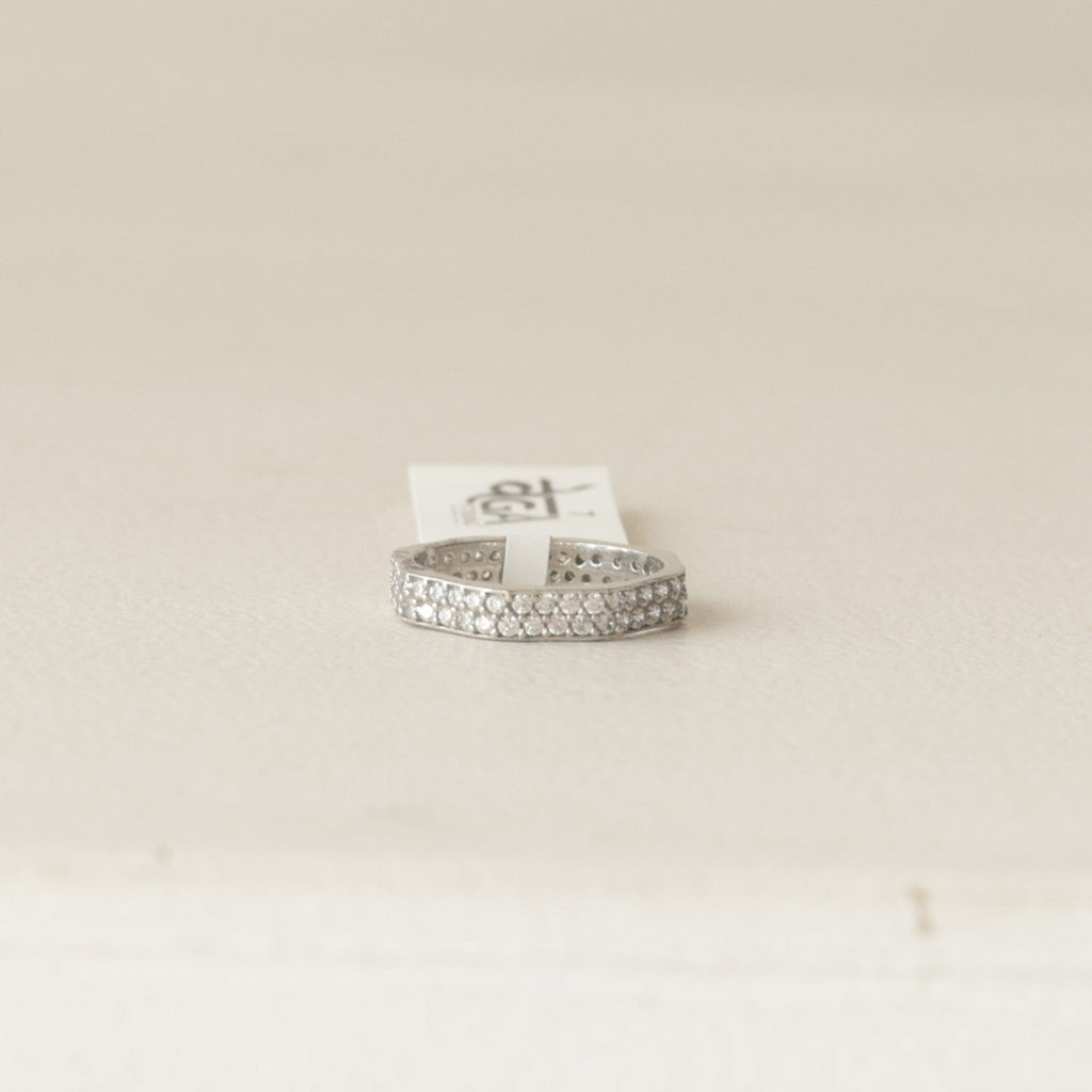 The Vega Sculptural Wave Bypass Ring