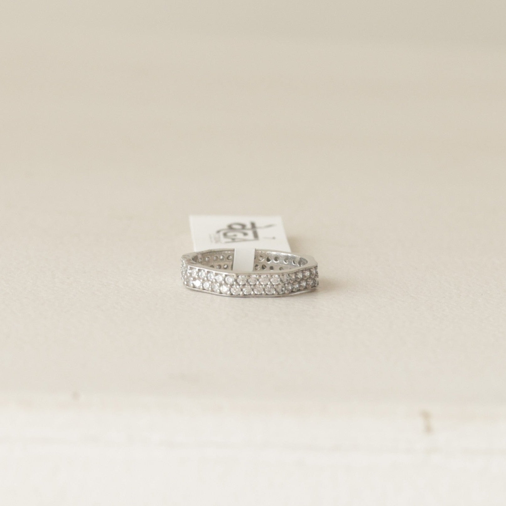 The Vega Sculptural Wave Bypass Ring