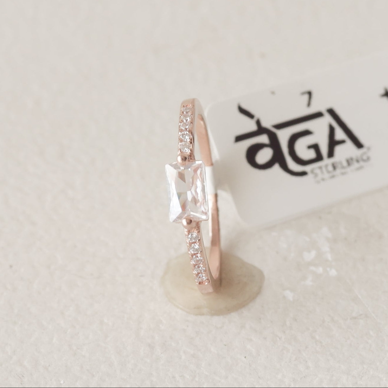 The Vega East-West Baguette Ring