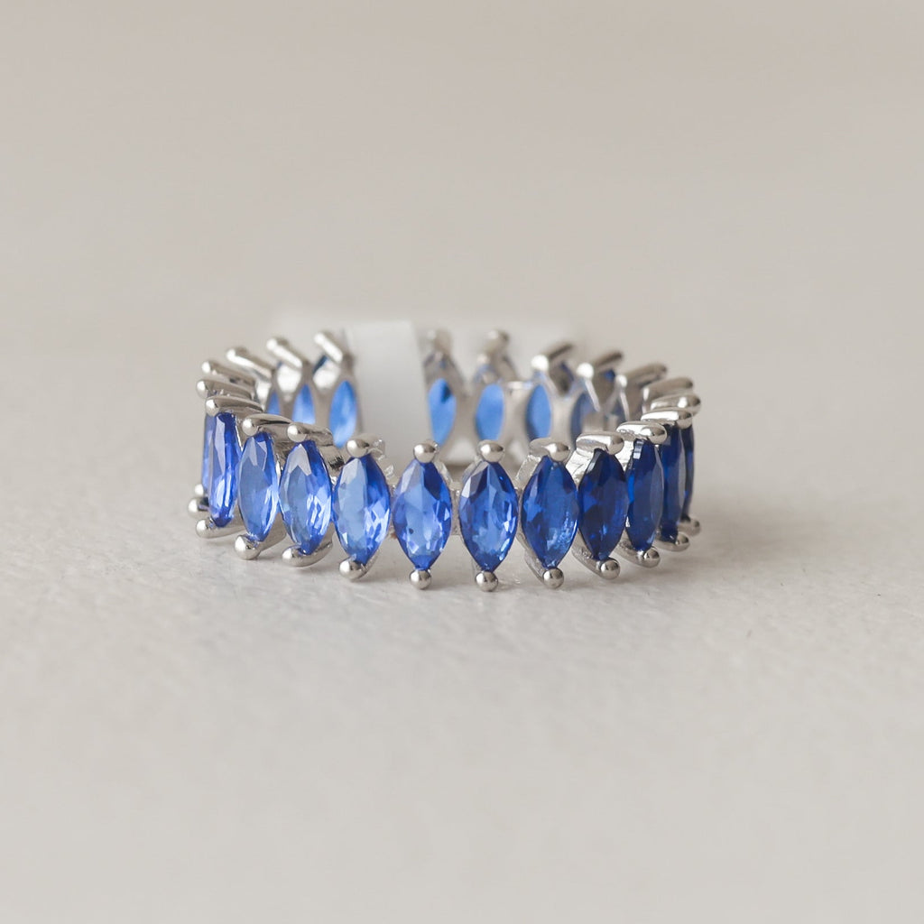 The Vega Sapphire Marquise Band
