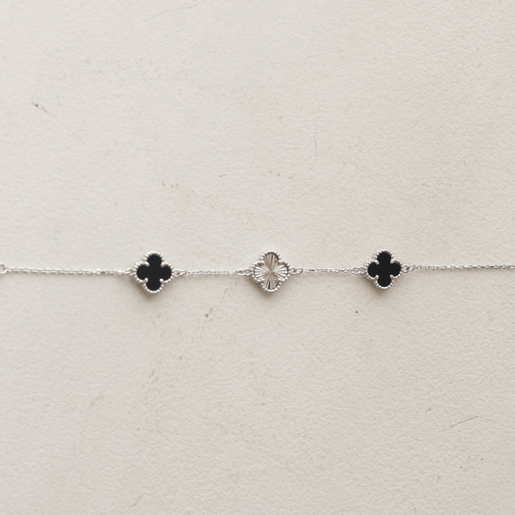 The Midnight Trio Clover Bracelet