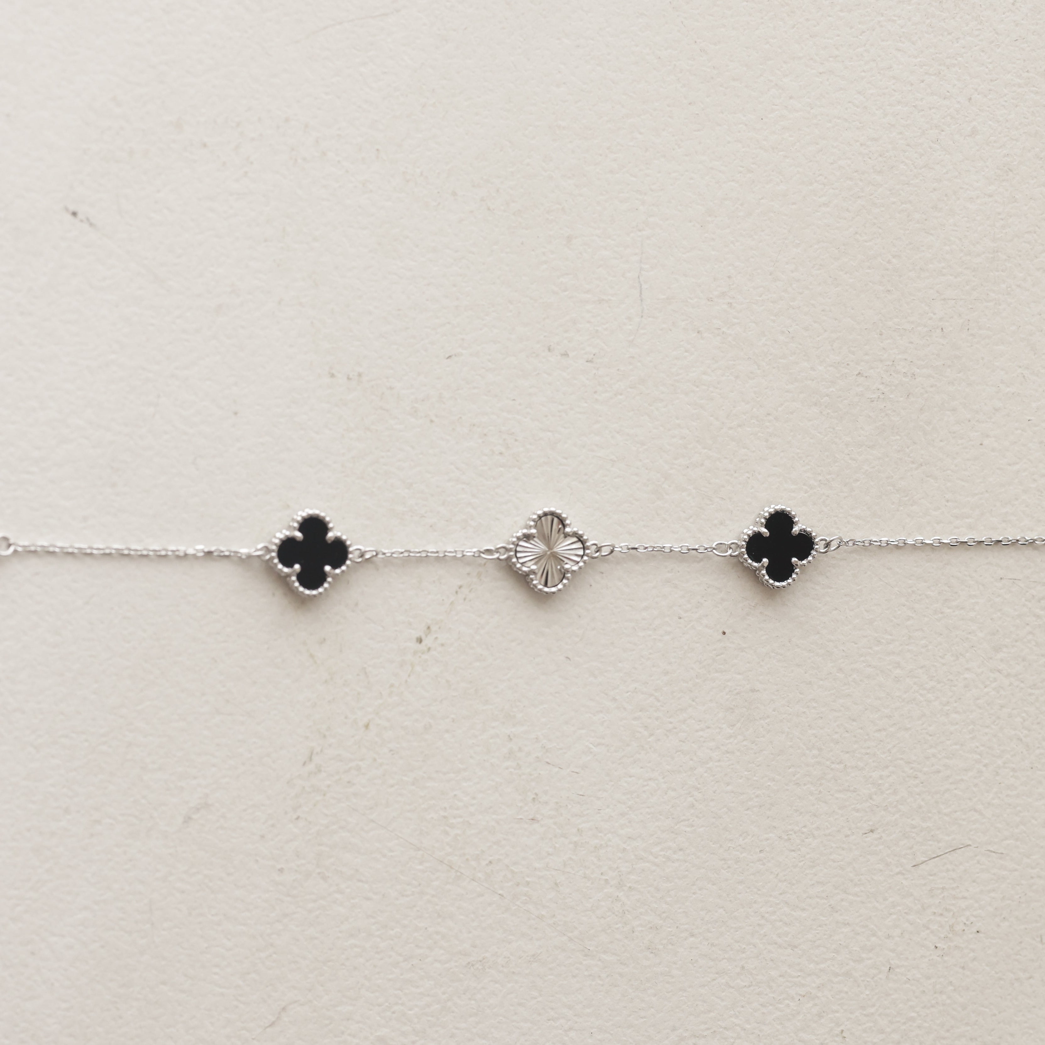 The Midnight Trio Clover Bracelet