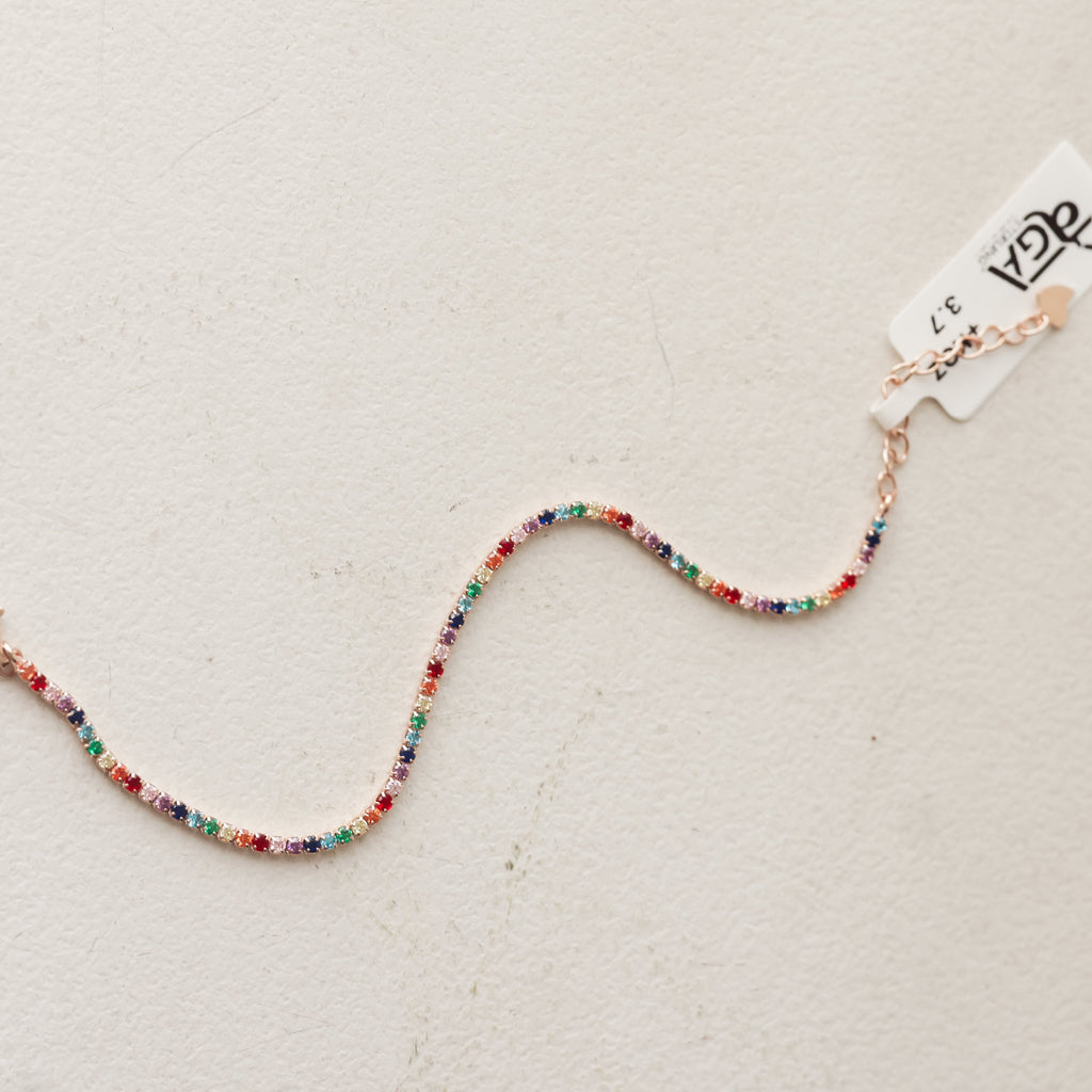 The Spectrum Rainbow Tennis Bracelet