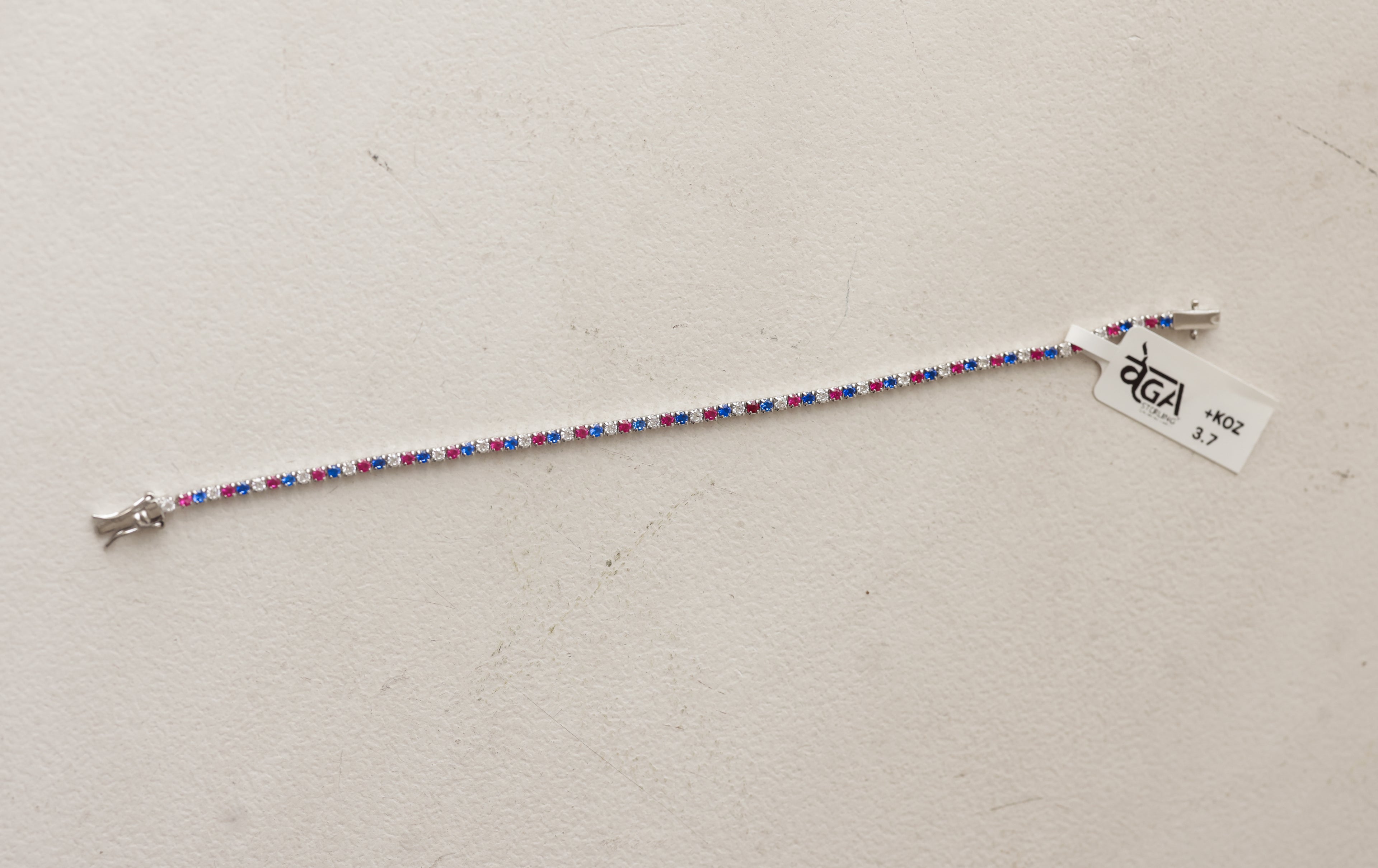 The Tricolor Sparkle Tennis Bracelet