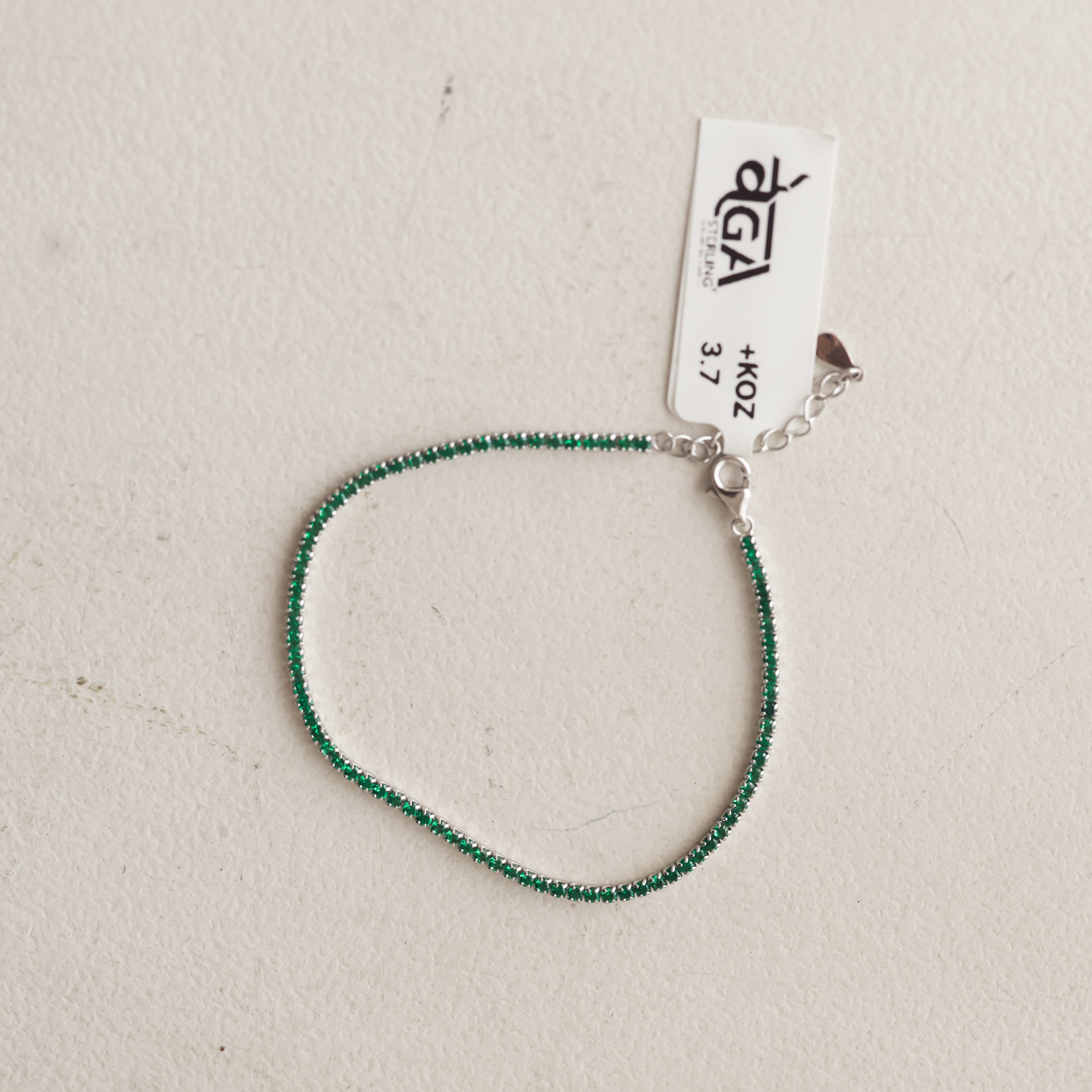 The Verdant Sparkle Tennis Bracelet