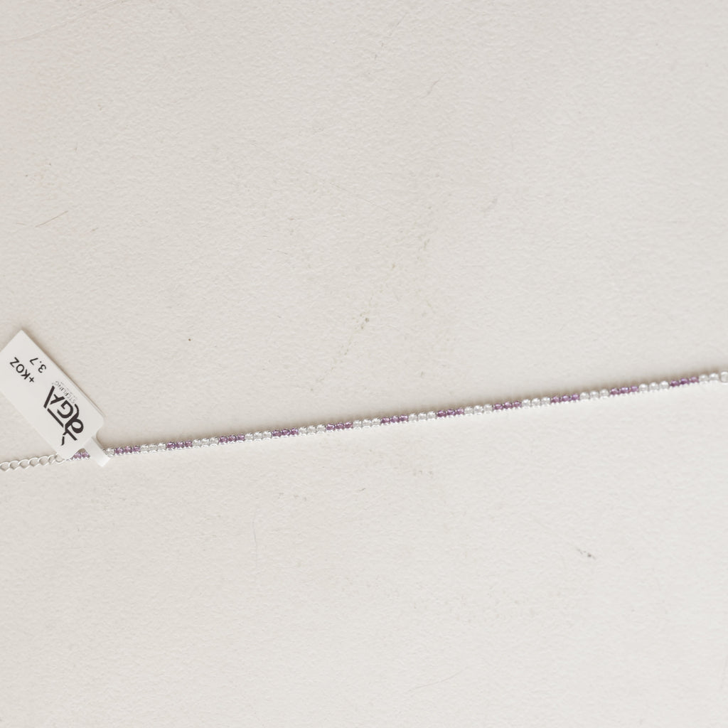 The Amethyst Aura Tennis Bracelet