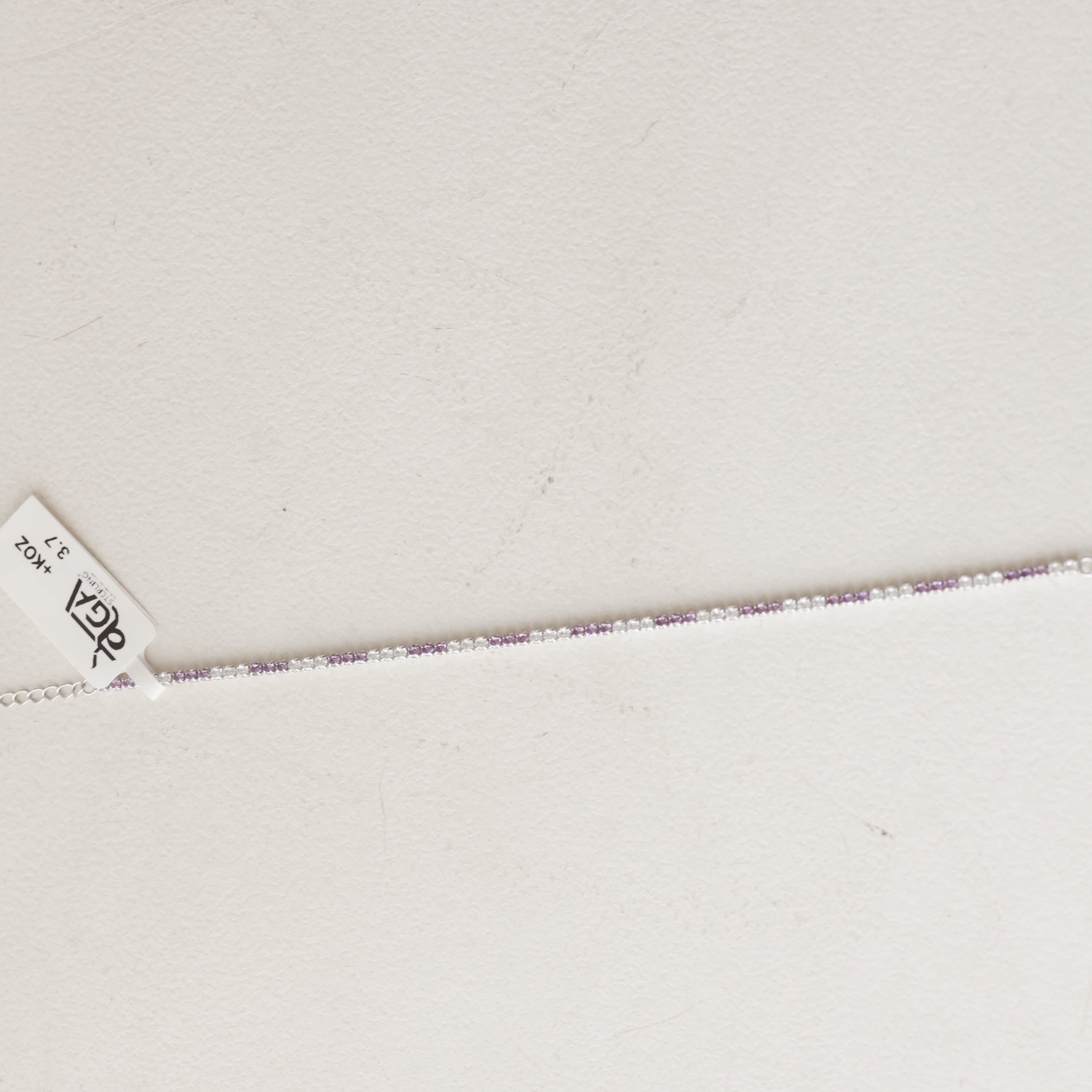 The Amethyst Aura Tennis Bracelet