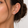 The Initial 'T' Dual-Style 92.5 Silver Studs